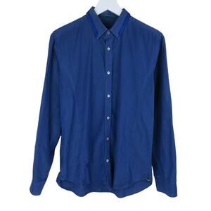 Ted Baker Blue Button Up Dress Shirt - Men's Large